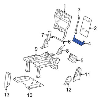 Chrysler OE - Rear Right Seat Back Frame Bracket