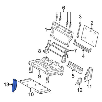Chrysler OE - Rear Left Outer Seat Frame Trim Panel
