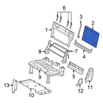 Chrysler OE - Rear Left Upper Seat Back Panel