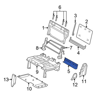 Chrysler OE - Rear Left Upper Seat Back Panel