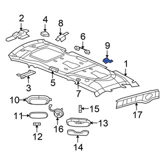 Chrysler OE - Left Interior Grab Bar Bracket