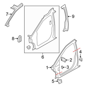 Chrysler OE - Pillars, Rocker & Floor - Uniside