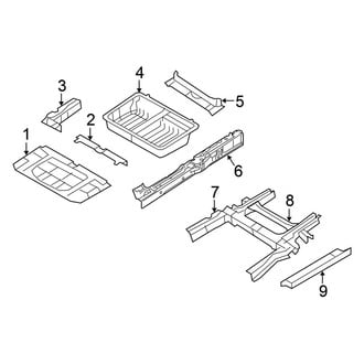 Chrysler OE - Pillars, Rocker & Floor - Floor & Rails