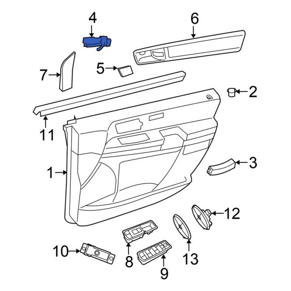 Interior Door Handle Trim