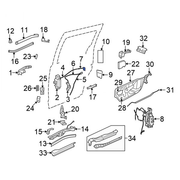 Sliding Door Lock Actuator