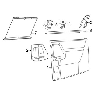 Chrysler OE - Side Loading Door - Interior Trim