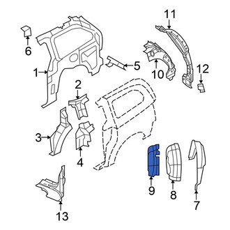 Chrysler OE - Wheel Housing Side Panel Brace