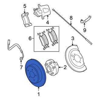 Chrysler OE - Rear Disc Brake Rotor