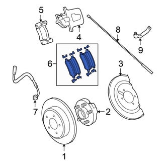 Chrysler OE - Rear Disc Brake Pad Set