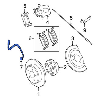 Chrysler OE - Rear Left Brake Hydraulic Hose