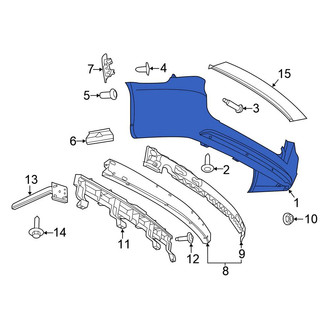 Chrysler OE - Rear Bumper Cover