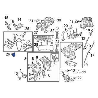 Chrysler OE - Left Engine Timing Chain Tensioner