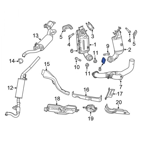 Exhaust Crossover Gasket