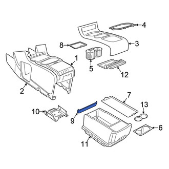 Chrysler OE - Lower Console Cap