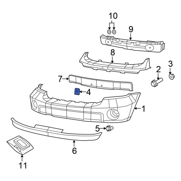 Bumper Cover Retainer