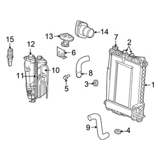 Chrysler OE - Cooling - Radiator & Components (5.7L)