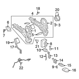 Chrysler OE - Air Conditioner & Heater - Evaporator & Heater Components (Rear)