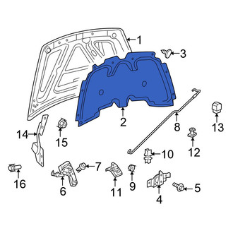 Chrysler OE - Hood Insulation Pad