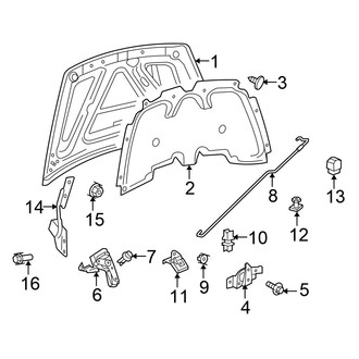 Chrysler OE - Hood & Components (Flex / Gas)
