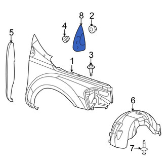 Chrysler OE - Front Left Fender Molding