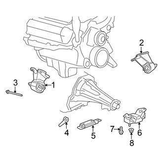Chrysler OE - Engine & Transmission Mounting (RWD 4.7L)