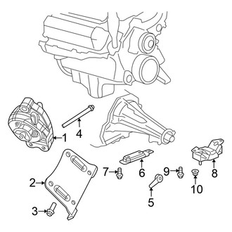 Chrysler OE - Engine & Transmission Mounting (RWD 5.7L)