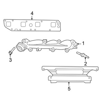 Chrysler OE - Exhaust System - Exhaust Manifold (5.7L)