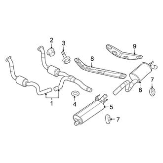 Chrysler OE - Exhaust System - Exhaust Components (5.7L)