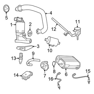 Chrysler OE - Emission System - Emission Components (4.7L)