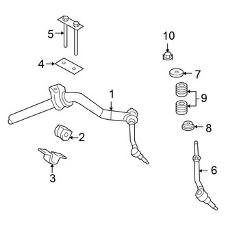 Chrysler OE - Front Suspension - Stabilizer Bar & Components (RWD)