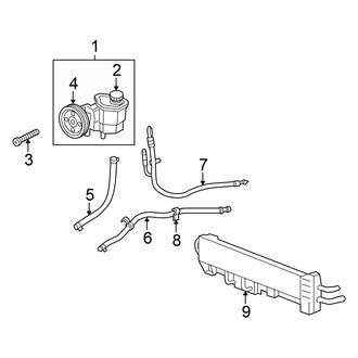 Chrysler OE - Steering Gear & Linkage - Pump & Hoses (5.7L)