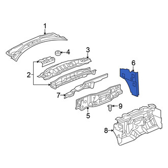 Chrysler OE - Front Left Cowl Side Panel