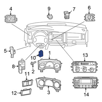 Chrysler OE - Rear Left Seat Heater Switch