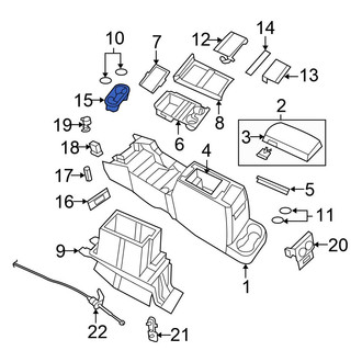 Chrysler OE - Front Console Cup Holder