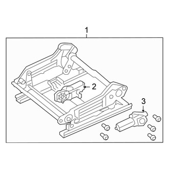 Chrysler OE - Seats & Tracks - Tracks & Components (Passenger Side Power Seat)