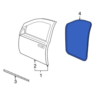 Chrysler OE - Front Left Door Seal