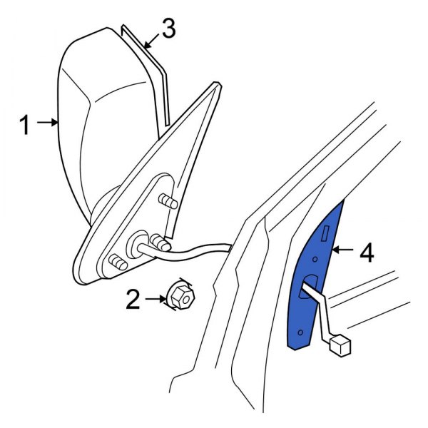 Door Mirror Gasket