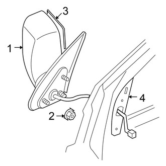 Chrysler OE - Front Door - Outside Mirrors