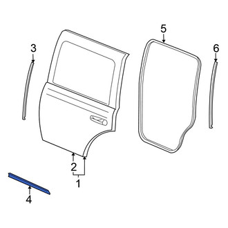Chrysler OE - Rear Lower Door Seal