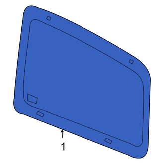 Chrysler OE - Rear Right Quarter Glass