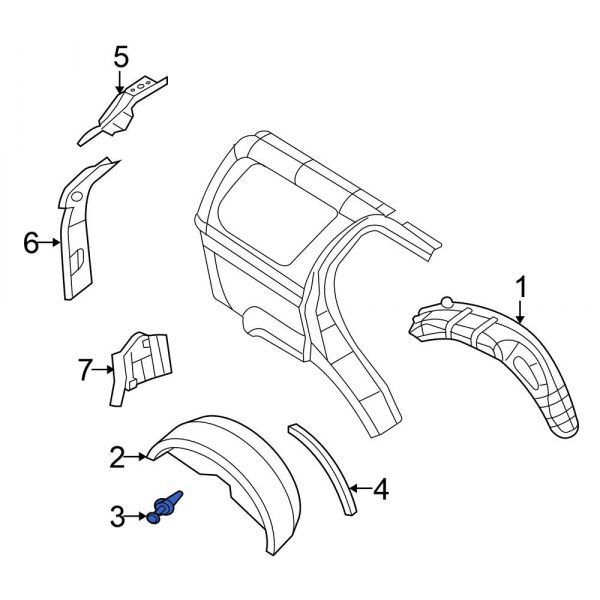 Wheel Housing Clip