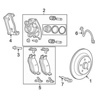 Chrysler OE - Rear Suspension - Brake Components (RWD)