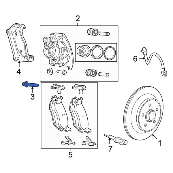 Disc Brake Caliper Pin