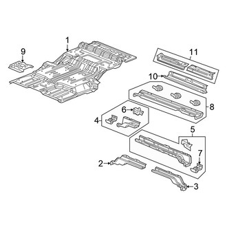 Chrysler OE - Rear Body & Floor - Floor & Rails