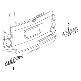 Chrysler OE - Lift Gate - Exterior Trim