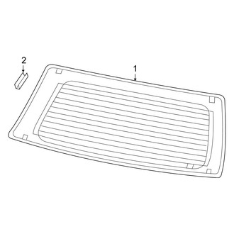 Chrysler OE - Lift Gate - Glass