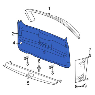 Chrysler OE - Rear Lower Liftgate Trim Cover