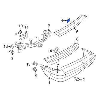 Chrysler OE - Rear Bumper Cover Nut