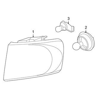 Chrysler OE - Front Lamps - Headlamp Components (FULL HYBRID EV-GAS (FHEV))