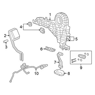 Chrysler OE - Air Conditioner & Heater - Evaporator & Heater Components (Rear)